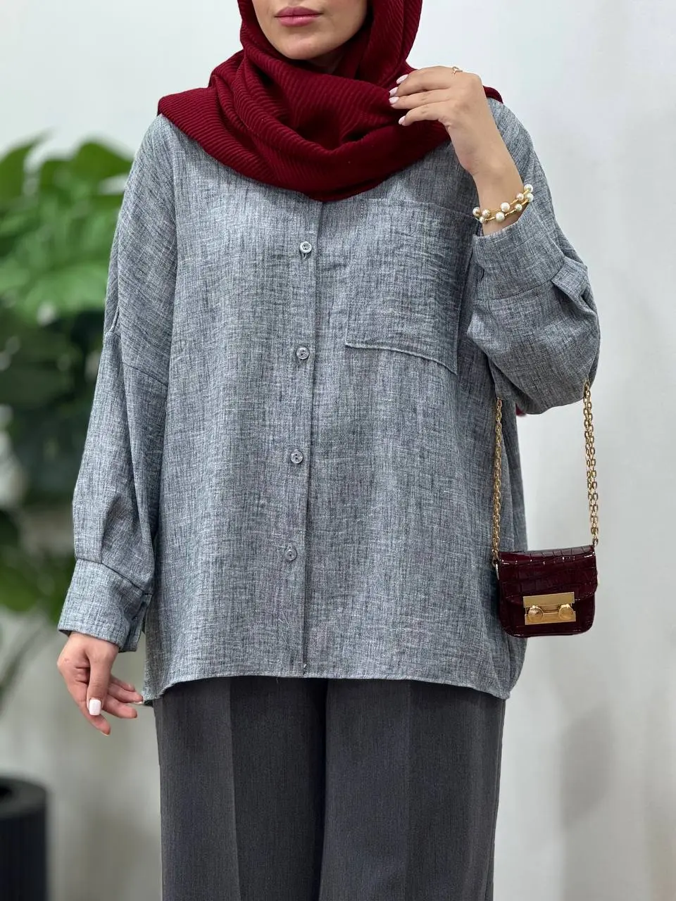 تونیک لینن زارا ایتالیایی شاینا